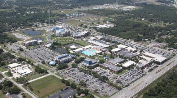 Aerial photo of Main Campus facing SW