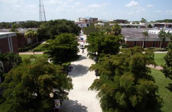 Main walkway from balcony