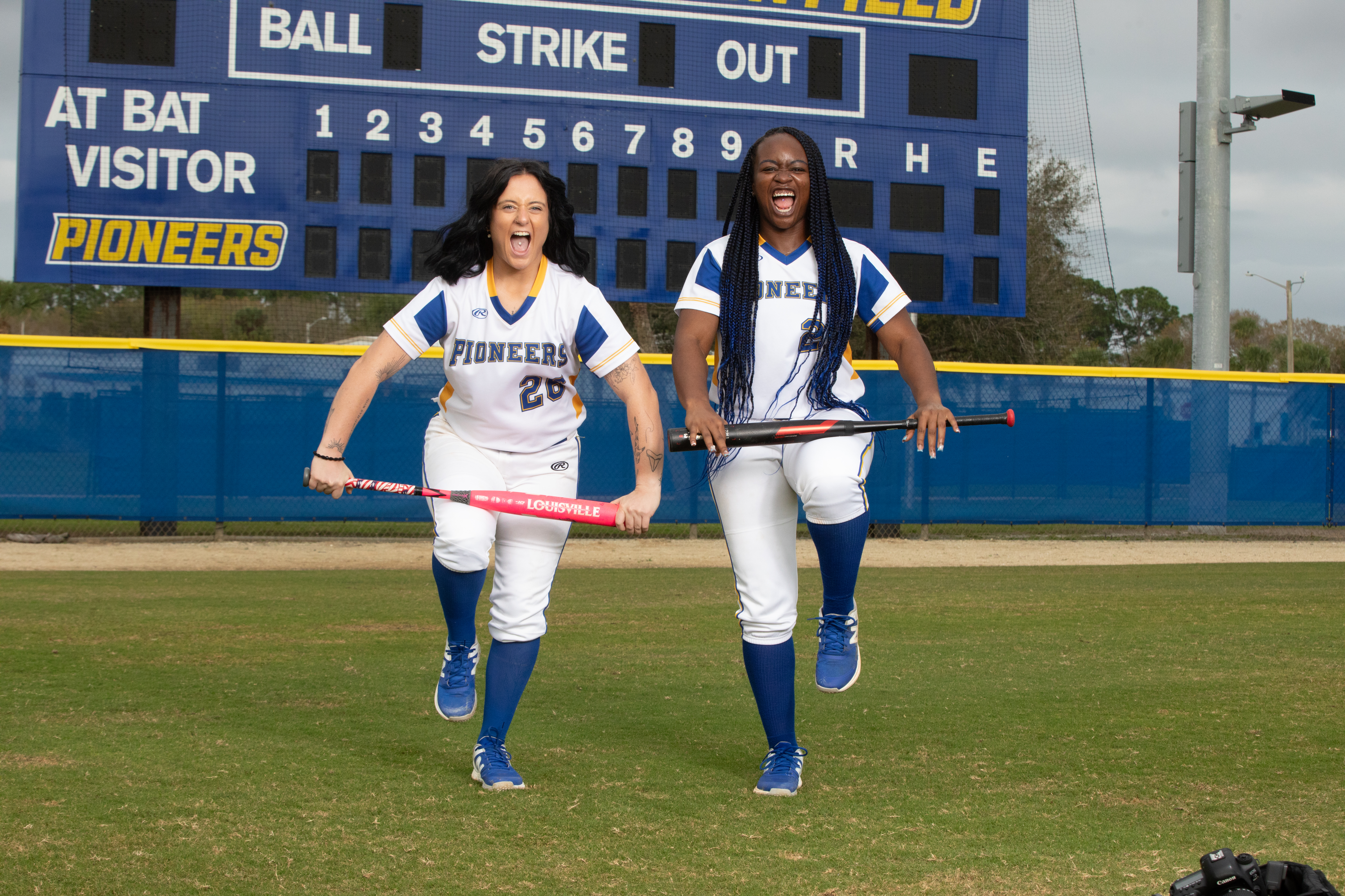 Softball at bat