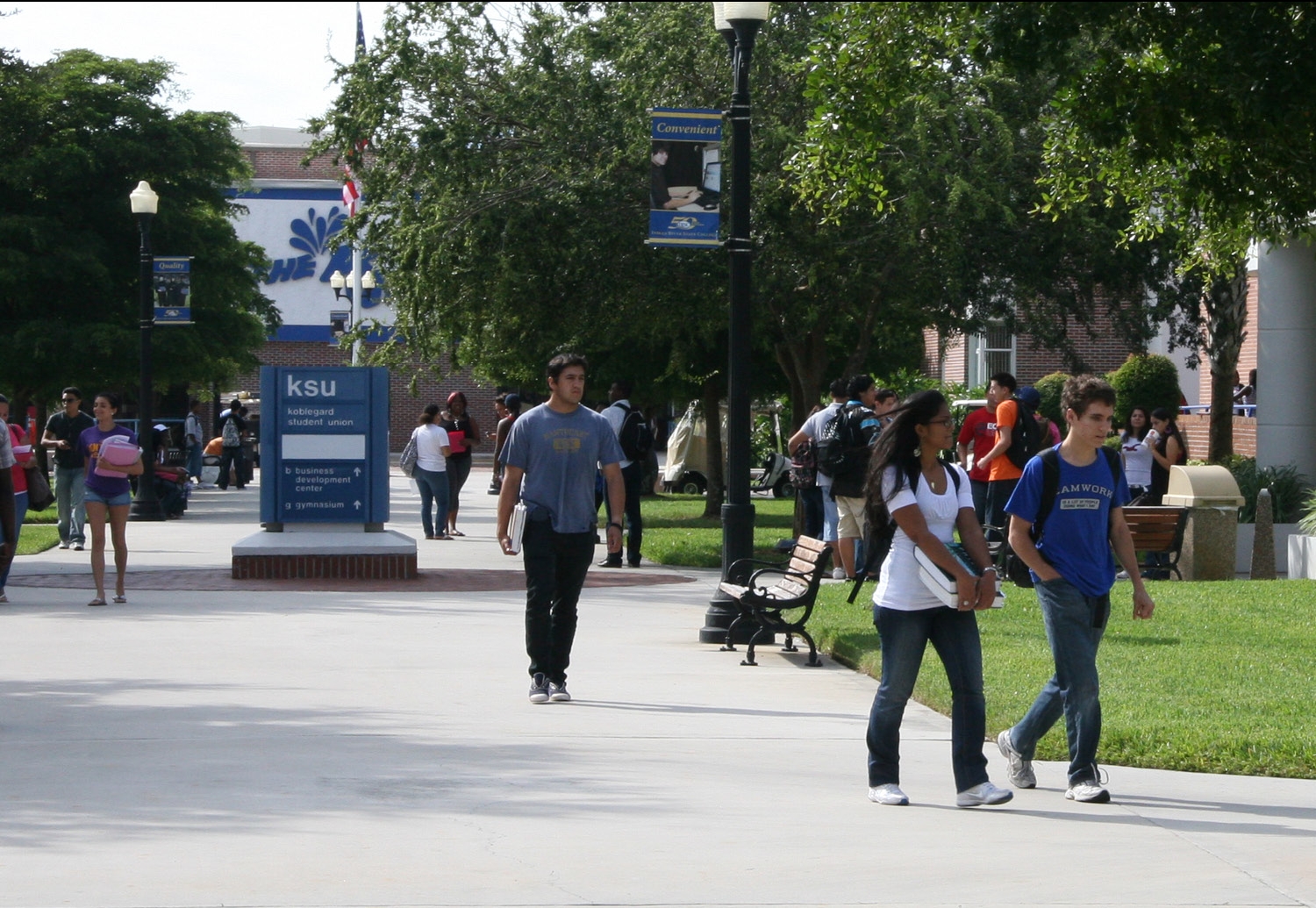 This is an image of students on campus.